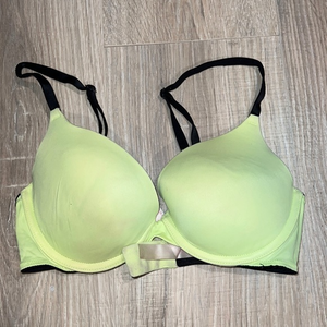 Victoria’s Secret bra neon yellow push-up bra